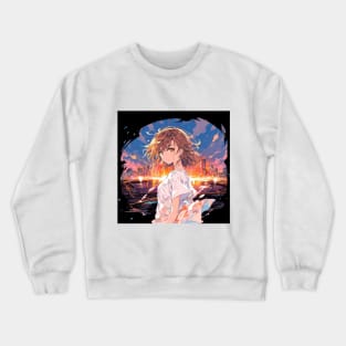 misaka in town Crewneck Sweatshirt